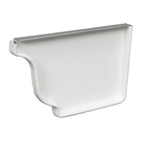 Amerimax Home Products 5 WHT ALU Right EndCap 27006